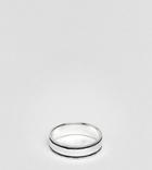 Designb Detailed Band Ring In Sterling Silver Exclusive To Asos - Silver