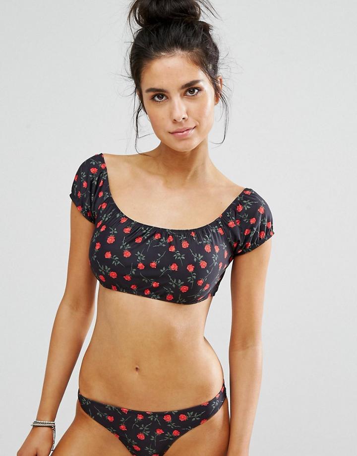 Motel Rose Bardot Bikini Top - Multi