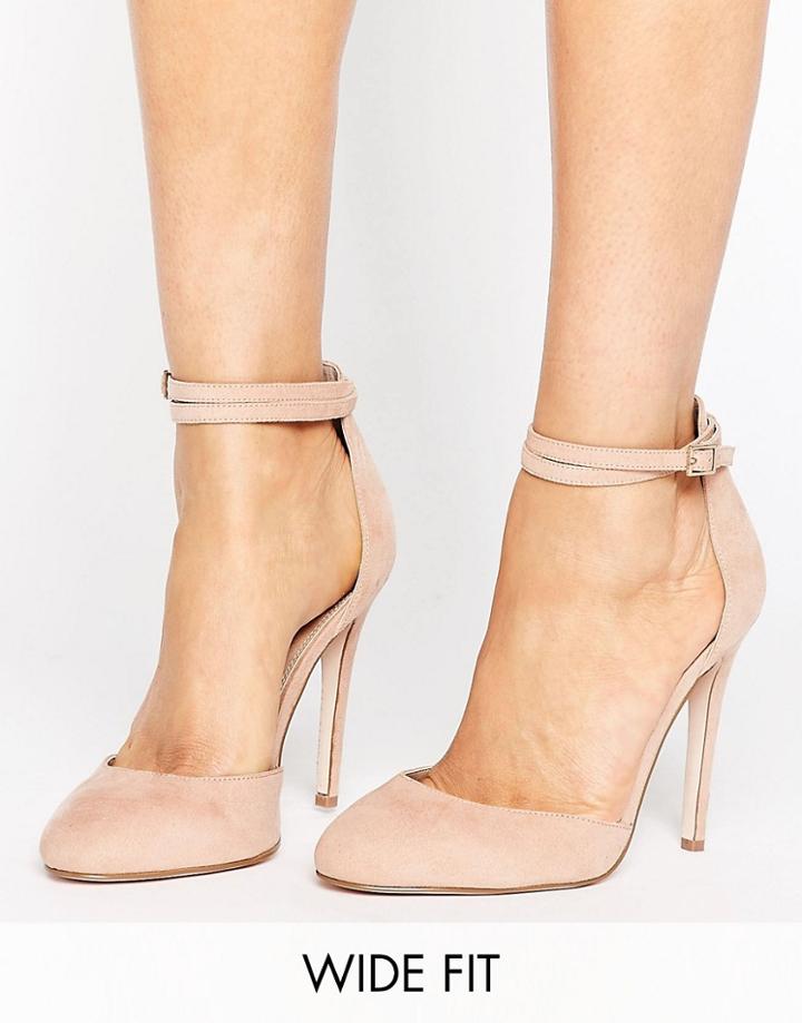 Asos Playdate Wide Fit High Heels - Beige