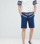 Ted Baker Tall Chino Shorts In Navy - Navy