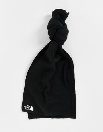 The North Face Embro Logo Scarf In Black