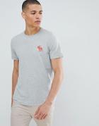 Abercrombie & Fitch Large Pop Icon Crew Neck T-shirt In Grey - Gray