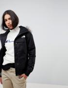 The North Face Anorak Bomber Jacket In Black - Black
