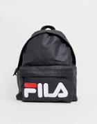 Fila Heron Backpack With Large Logo In Black - Black