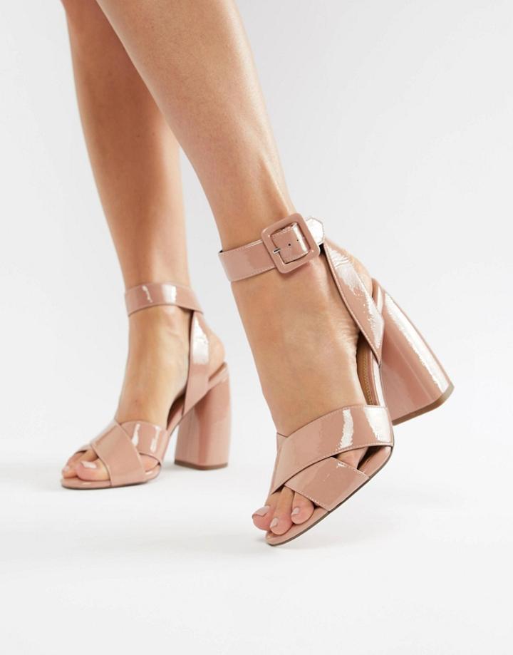 Asos Design Hedge Your Bets Heeled Sandals - Beige