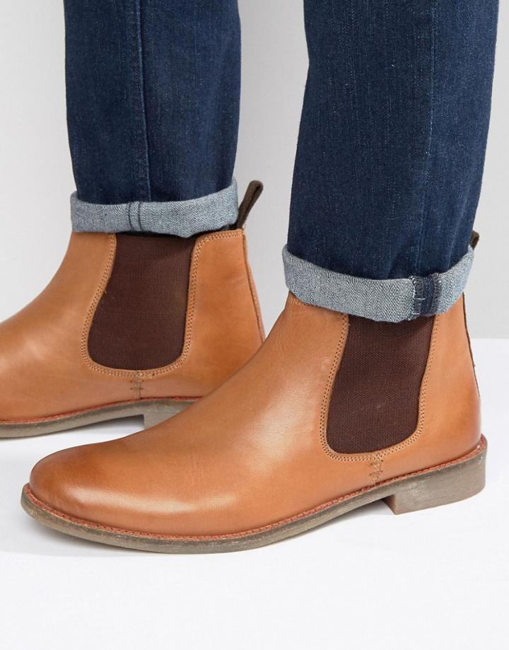Lambretta Chelsea Boots In Camel - Tan