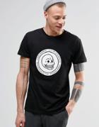 Cheap Monday Standard T-shirt Skull Cracked Black - Black