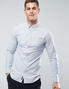 Jack & Jones Premium Slim Stripe Oxford Shirt - Blue