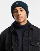 Bench Knitted Beanie In Navy