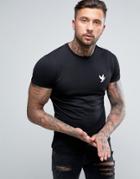 Devote T-shirt In Black With Logo - Black