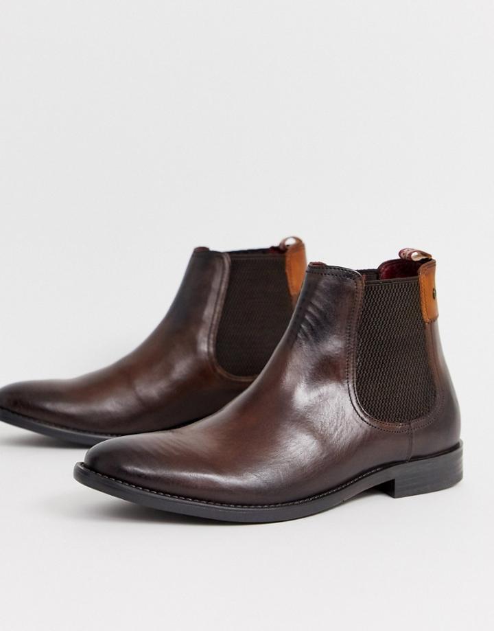 Base London Dolcetta Chelsea Boots In Brown