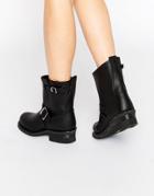 Frye Engineer 8r Leather Biker Boots - Black