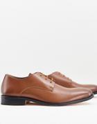 French Connection Leather Formal Lace Up Shoes-brown