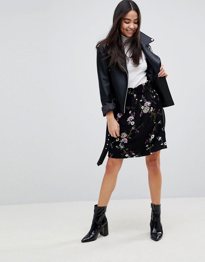 B.young Floral Skirt-multi