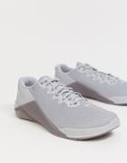 Nike Training Metcon 5 Sneakers In Gray