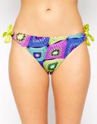 Phax Patchwork Bikini Bottoms With Tie Side - Multi