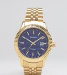 Sekonda Gold Bracelet Watch With Blue Dial Exclusive To Asos - Gold