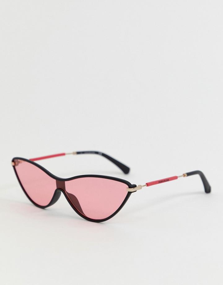 Calvin Klein Jeans Ckj19702s Cat Eye Sunglasses-black