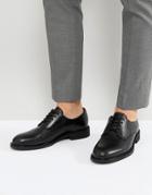 Selected Homme Leather Derby Shoes - Black