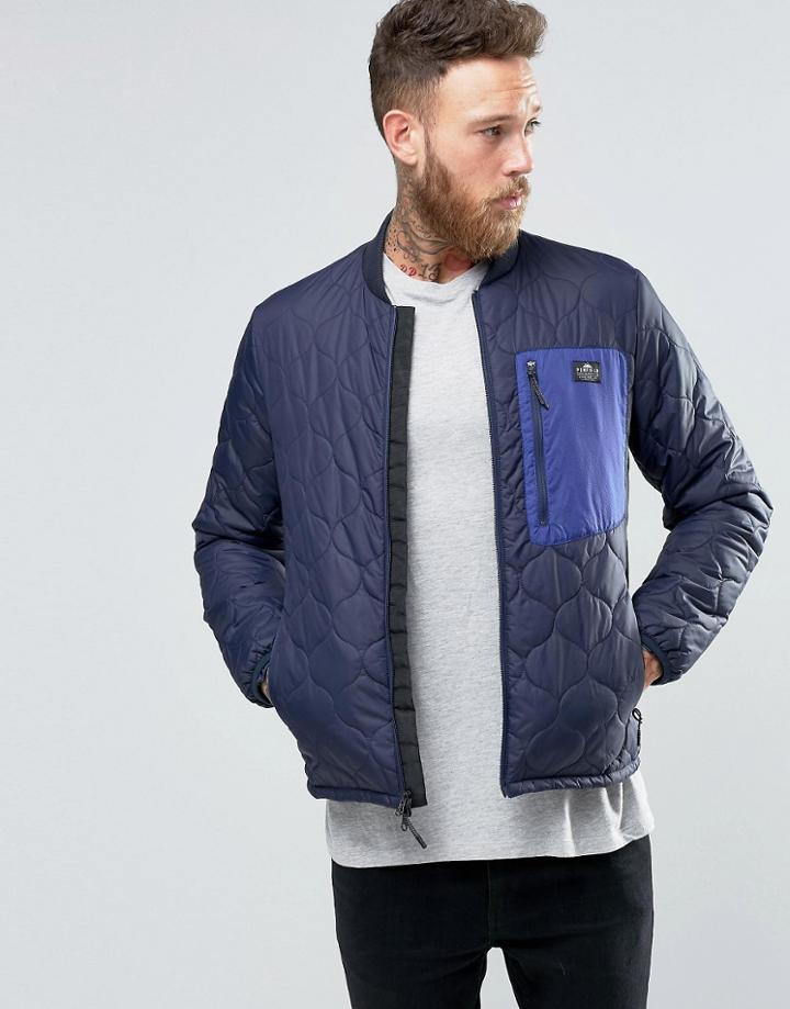 Penfield Oakdale Quilted Bomber Lightweight - Navy