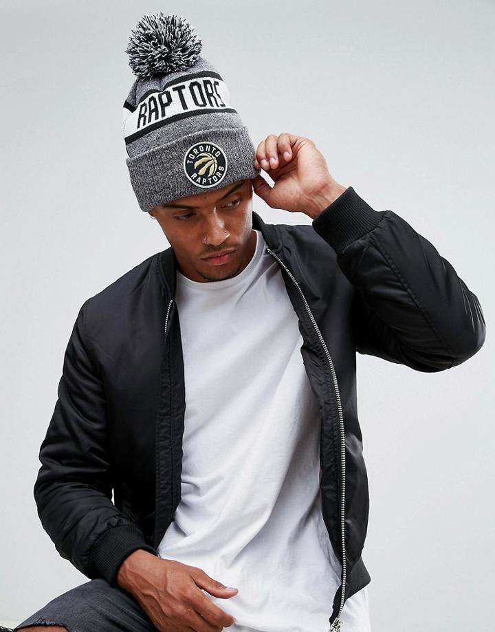 New Era Bobble Beanie Toronto Raptors - Black