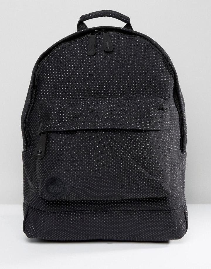 Mi-pac Neoprene Dot All Black Backpack - Black
