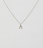 Orelia Gold Plated Hammered Wishbone Pendant Necklace - Gold