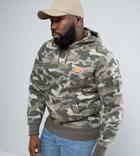 Ellesse Plus Hoodie With Small Logo In Camo - Green