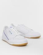 Adidas Originals Continental 80's Piccadilly Jubilee Line Sneakers In White - White