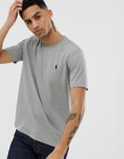 Polo Ralph Lauren Performance Player Logo T-shirt In Gray Marl