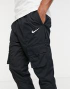 Nike Air Woven Cuffed Sweatpants In Black