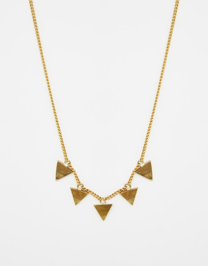Made Mid Triangle Necklace - Gold