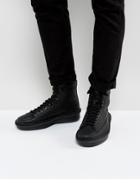 Clarks Originals Oswyn Hi Top Wedge Sneakers - Black