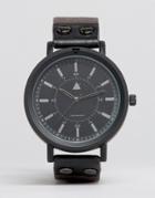 Asos Watch In Black With Stud Detail - Gray