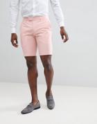 Farah Skinny Shorts In Pink - Pink