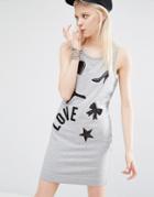 Love Moschino Tank Dress - Gray