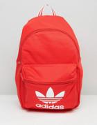 Adidas Originals Backpack With Trefoil Logo - Red