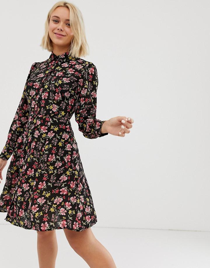 New Look Floral Mini Dress - Multi
