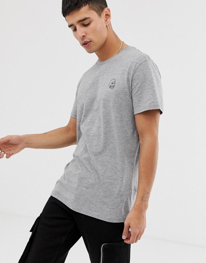Cheap Monday Standard Tiny Skull T-shirt - Gray