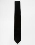Noose & Monkey Velvet Tie - Black