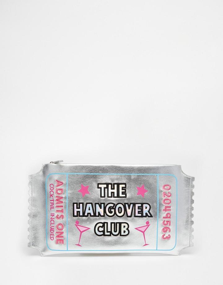 Skinnydip 'hangover Club' Novelty Clutch Bag - Multi