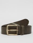Diesel Leather Belt With Logo - Brown