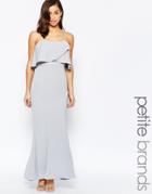 Jarlo Petite Overlay Maxi Dress - Gray