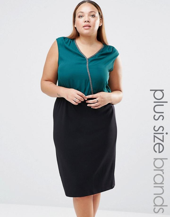 Junarose Plus Lillie Midi Dress - Green