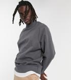 Collusion Sweatshirt In Charcoal-grey