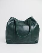 Claudia Canova Oversized Tote In Forest Green