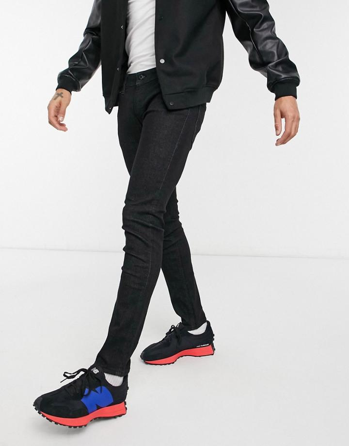 Jack & Jones Liam Straight Jeans In Black
