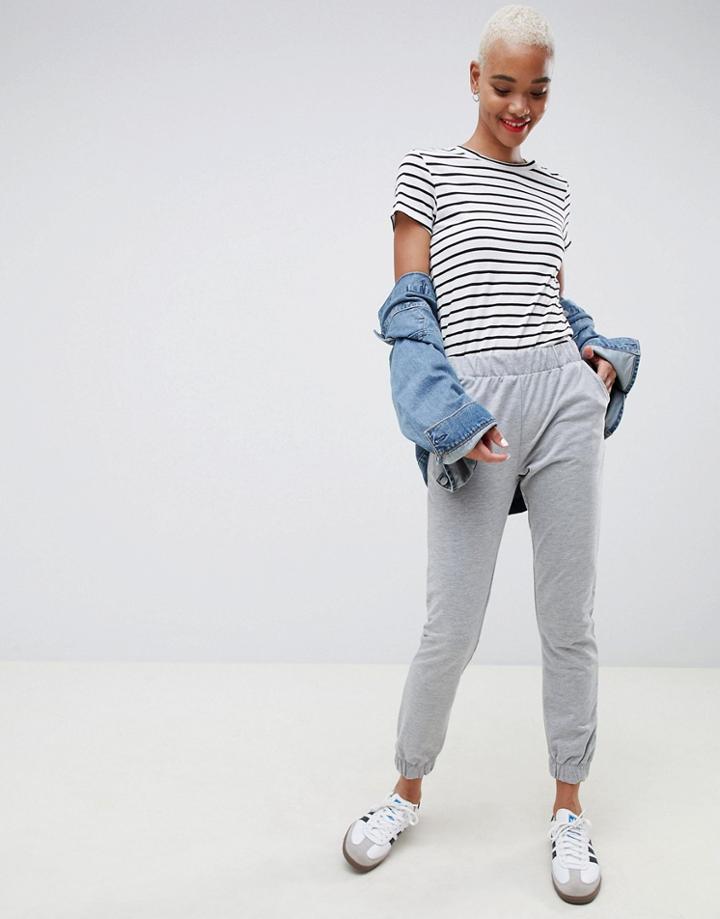 Asos Design Basic Skinny Joggers - Purple