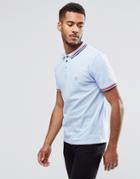 Le Breve Epin Tipped Polo Shirt - Blue