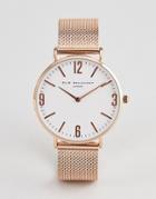 Elie Beaumont Rosegold Watch With Clear Dial - Pink